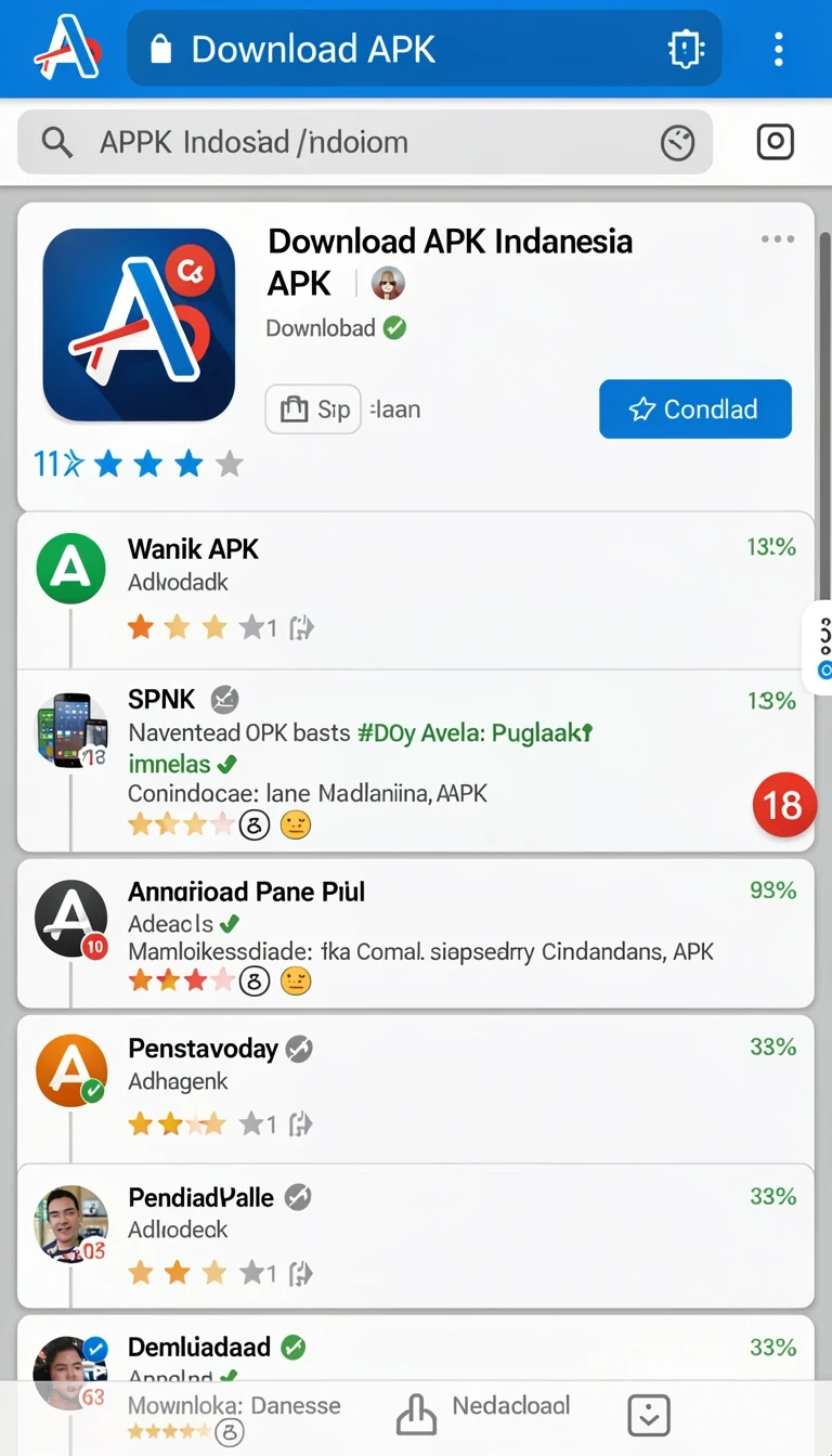 Cuplikan layar menu unduhan yy123 untuk perangkat Android